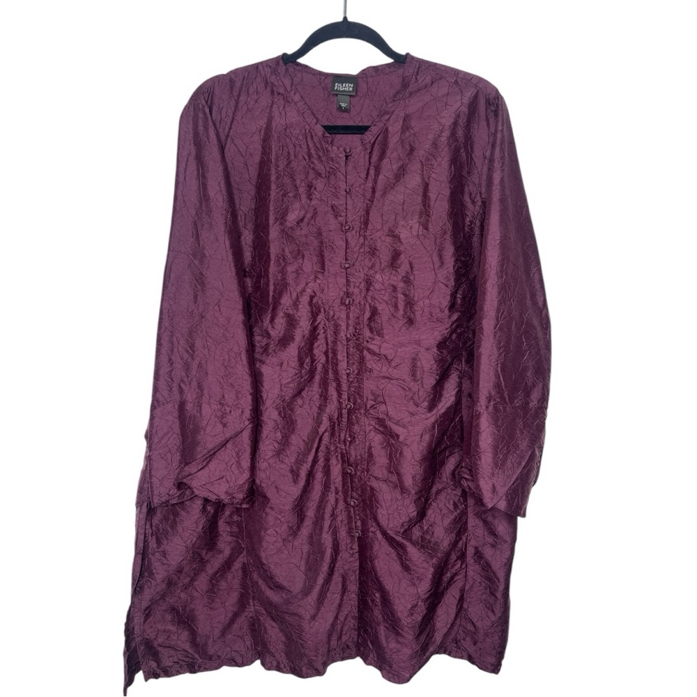 Eileen Fisher Purple Tunic Top